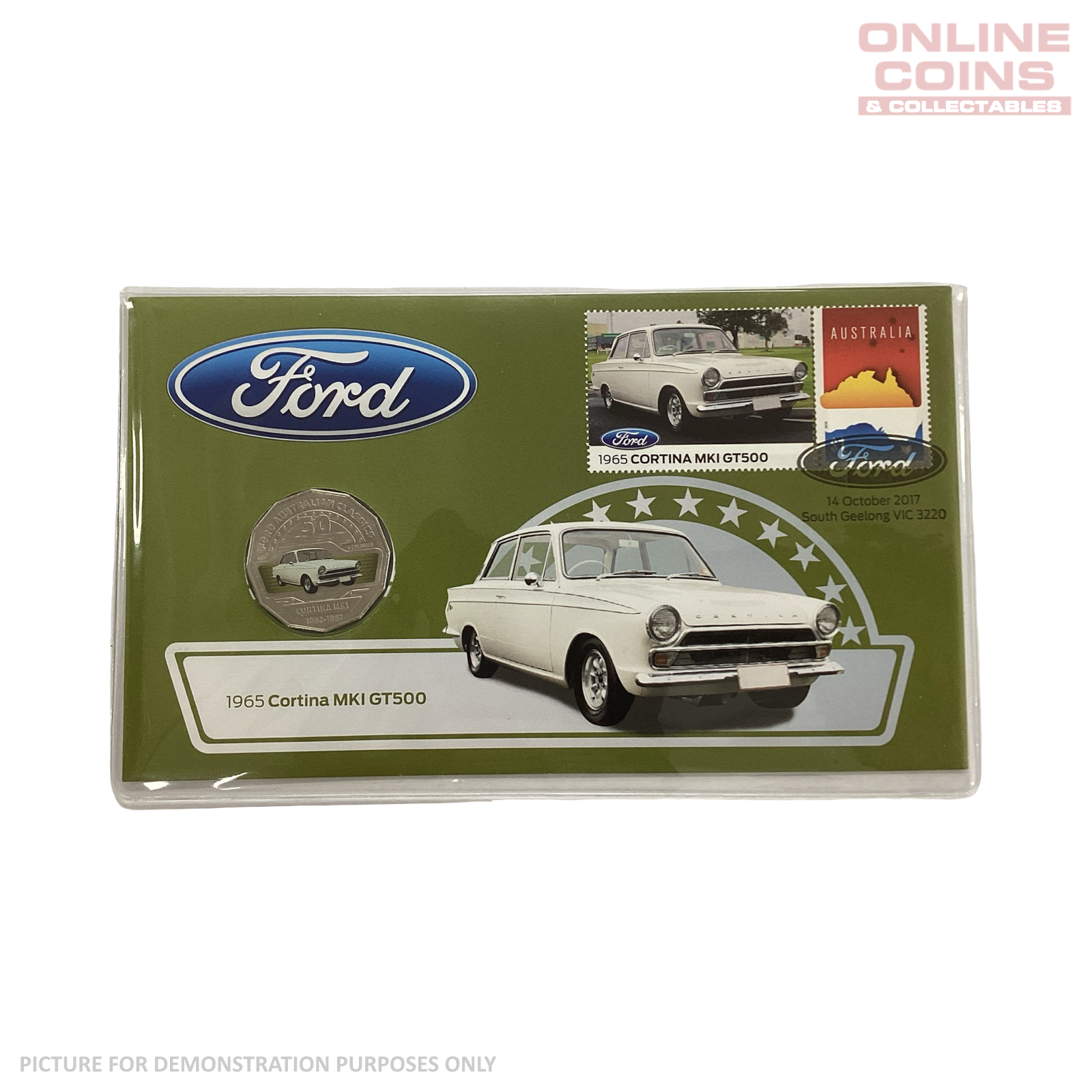 2017 Ford 1965 Cortina MKI GT500 Coloured 50c PNC